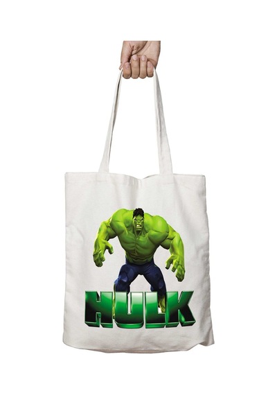 Art Hediye Hulk 2 Tasarımı İki Taraf Kalıcı Yıkanabilir Okul Plaj Omuz Bez Çanta Çok Renkli