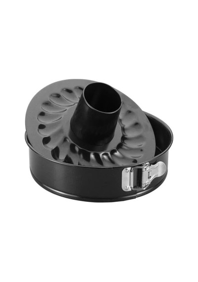 18cm Tüm Airfryer Cihazları İçin İdealdir 2 Li Kelepçeli Yanmaz Yapışmaz Teflon Kek Kalıbı Seti Siyah