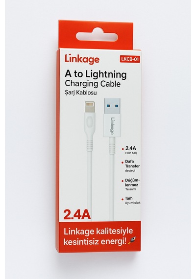 Usb Şarj Kablosu Apple iPhone Uyumlu Lkcb-01 Datcharg Tm Usb Şarj Ve Veri Kablosu