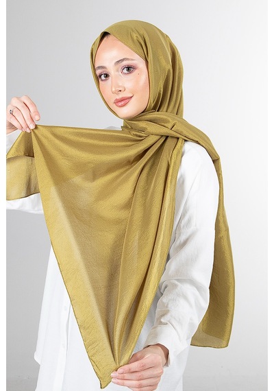 Harem Scarf Brisa Vual Şal Yağ Yeşili Çok Renkli