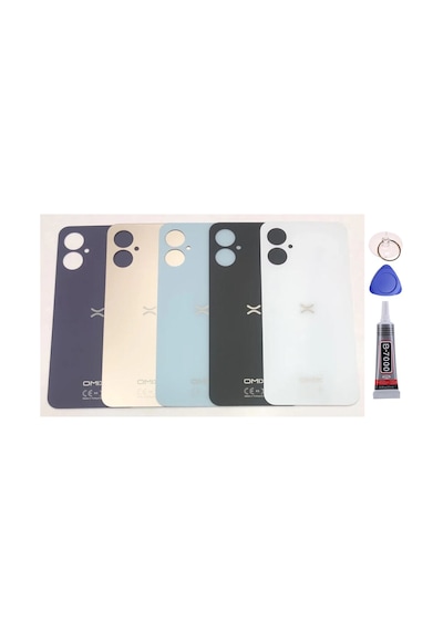 Omix X5 Beyaz Arka Kapak Batarya Kapağı Pil Kapağı Yapışkan Ve Sökme Aparatıyla Beraber Full Set Beyaz
