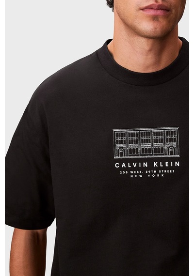Calvin Klein Erkek T Shirt Lv04rf823g Ub1 Siyah Siyah