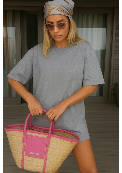Oversize Unisex T-shirt Gri2