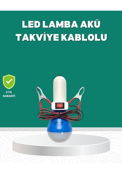 Aküden Çalışan 12v Led Ampul Taşınabilir Kullanım Cn