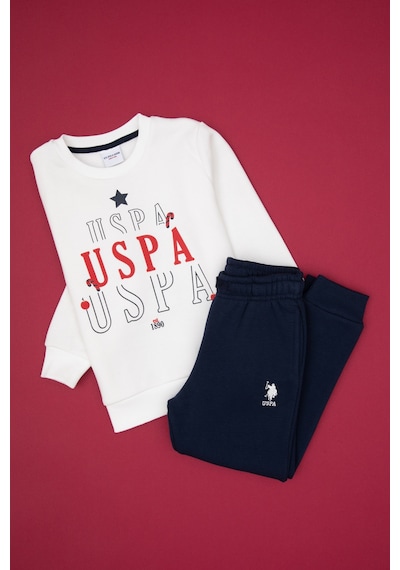 U.s. Polo Assn. Erkek Çocuk Beyaz Pijama Takım 50319068-vr013 Beyaz