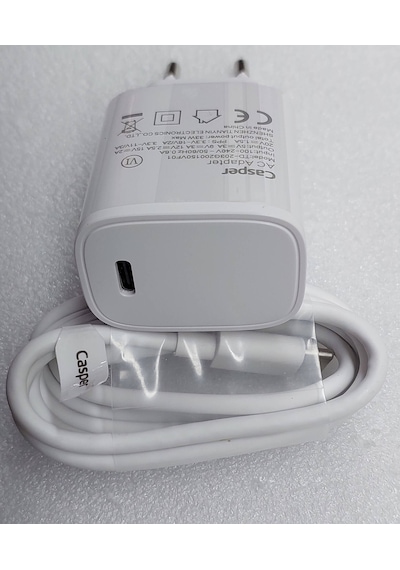 Casper X40 Telefon Şarj Cihazı  Type C 33w Süper Hızlı Renk - Beyaz