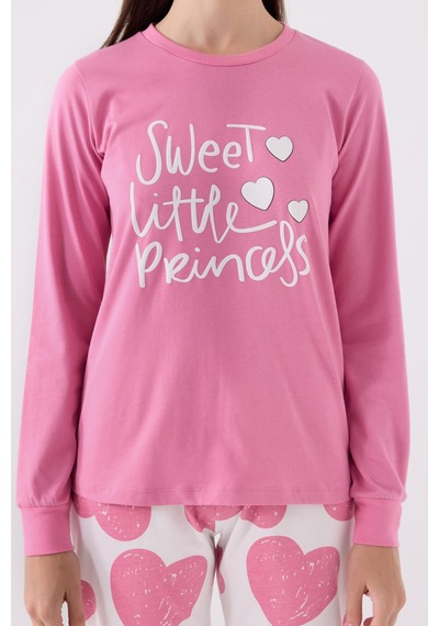 Rolypoly Roly Poly 3470 Sweet Little Princess Kadın Karanfil Uzun Kol Pijama Takım 001