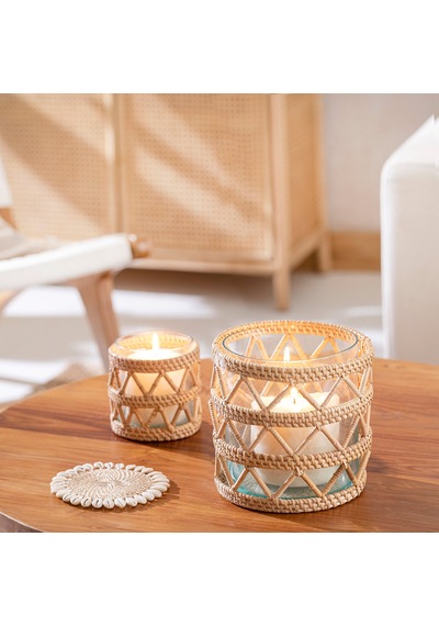 Samoa Rattan Fener 20 Cm Natural
