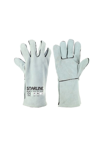 Starline Yüksek Kalite Kaynakçı Eldiveni Kalın Deri Eldiven 10xl E071