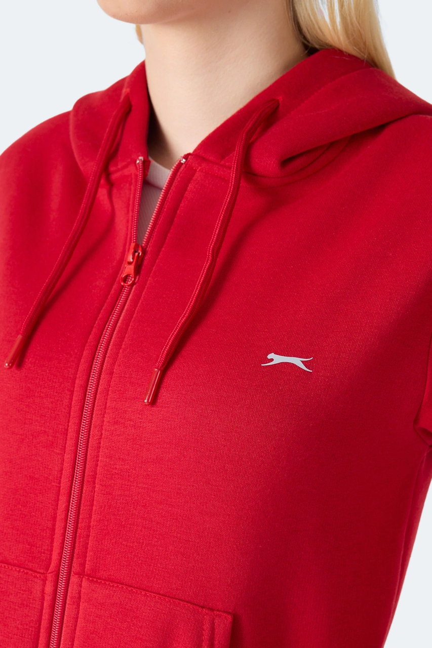 Slazenger Mılıo I Kadın Kırmızı Sweatshirt Kırmızı