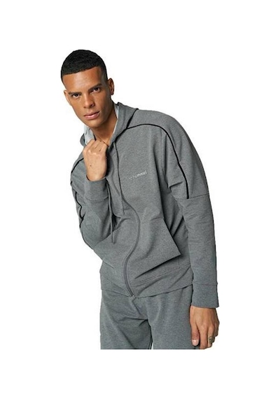 Hummel Erkek Eşofman Üst Mese Zıp Jacket 922104 Antrasit Melanj