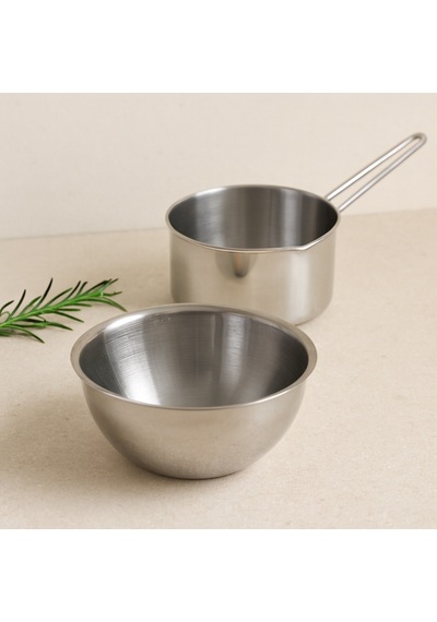 Paslanmaz Çelik 2'li Sosluk Ve Sütlük Seti 14cm & 17cm Diğer