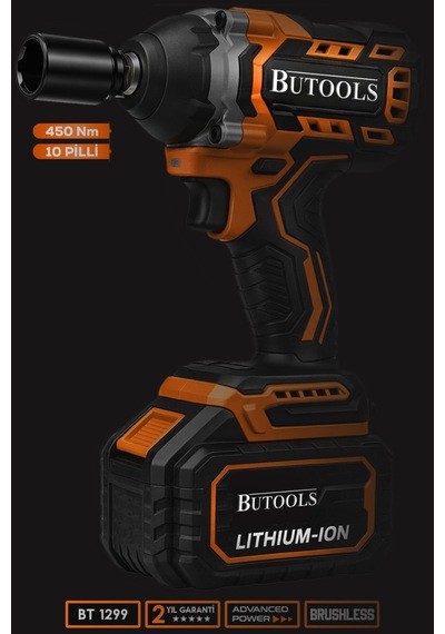 Butools ST -25 Turuncu 450 NM Akülü Somun Bijon Sökme Makinesi