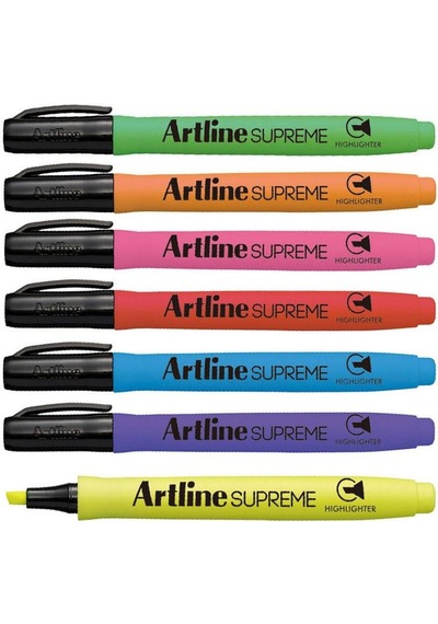 Artline Supreme Fosforlu Kalem 7 Renk Set