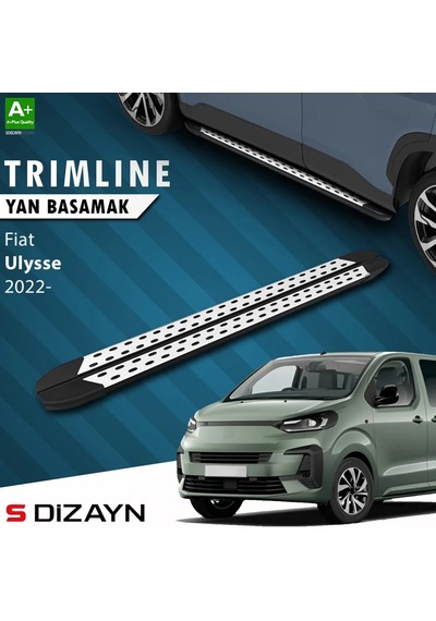 S-dizayn Fiat Ulysse Kısa Şase Trimline Gri Yan Basamak 213 Cm 2022 Üzeri
