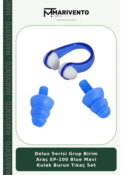 Delux Serisi Grup Birim Araç Ep-100 Blue Mavi Kulak Burun Tıkaç Set