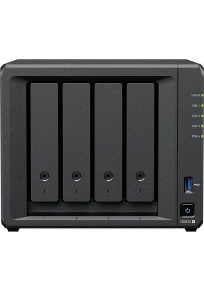 Synology 4diskli Ryzen V1500b-4gb Ram-2-2.5gbe Nas Server Ds925 Plus