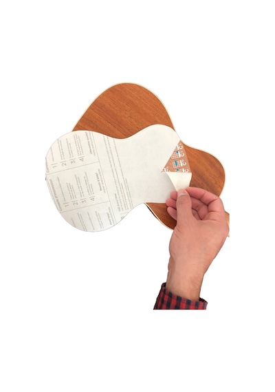 Beyaz Gitar Akor Cetveli Tablosu Stickerı Etiketi (2-4) (3-4) (4-4)