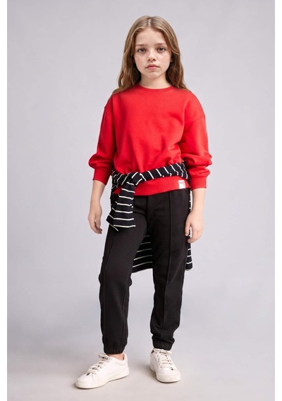 Defacto Okula Dönüş Relax Fıt Bisiklet Yaka Sweatshirt Kız Çocuk E6842a826aurd227 Kırmızı-rd227 Defacto Okula Dönüş Relax Fıt Bisiklet Yaka Sweatshirt Kız Çocuk E6842a826aurd227 Kırmızı-rd227
