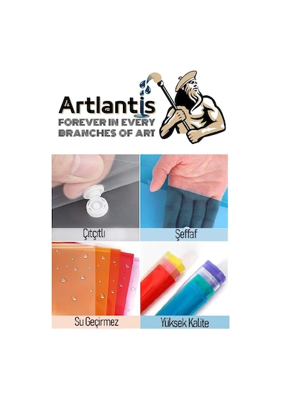 A3 Çıtçıtlı Dosya 10 Adet 47 x 33.5 CM Kırmızı