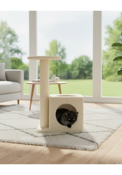 Reyo Pet Dekoratif Kedi Tırmalama Ve Oyun Evi