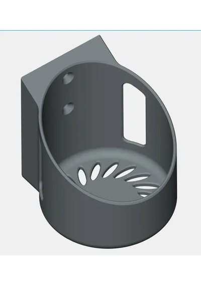Buradabulabilirsin 3d Baskı Mesh Modem Router Duvar Askısı Havalandırmalı Vidalı Silindirik Wifi Cihazı Tutucu Siyah Bbz