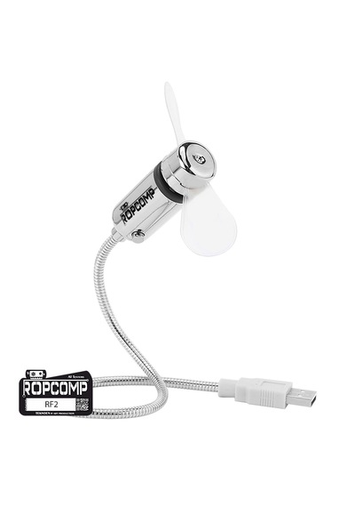 Ropcomp Mini Usb Led Fan + Type-c Dönüştürücü 1