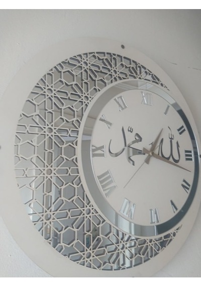 50 Cm Ahşap-Pleksi Duvar Saati (454957058) Beyaz