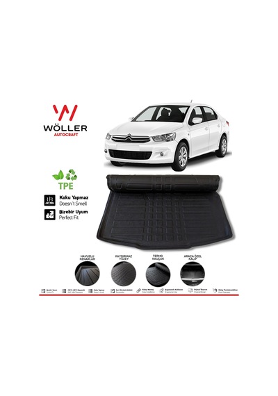 Citroen C Elysee Bagaj Havuzu 2012 2022 Arası 3D Wöller Ultraf