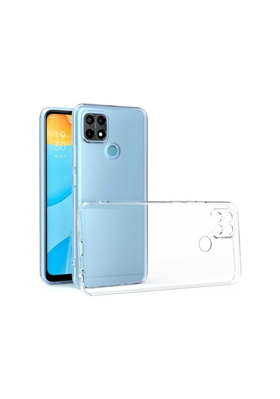 Oppo A15 Kapak Kamera Korumalı Süper Silikon Şeffaf Kapak