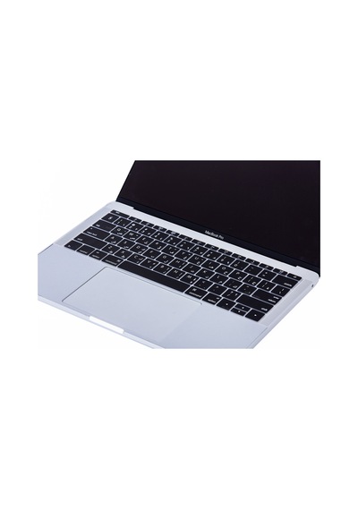 Apple Uyumlu MacBook Pro Klavye Koruyucu 12-13Inc A1708 A1534 Arapça Us Arabic Siyah