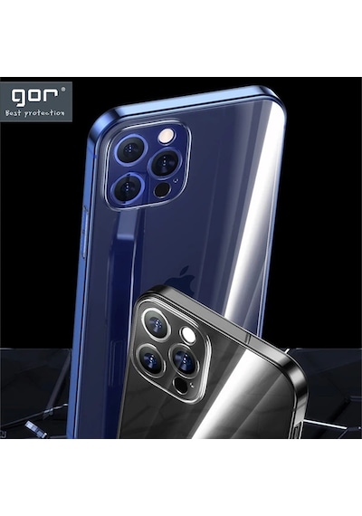 Gor İphone 12 Pro Max 6.7 İnch Kılıf Kamera Korumalı Şeffaf Silikon Kılıf- 5775 Mh-hs2348-7507
