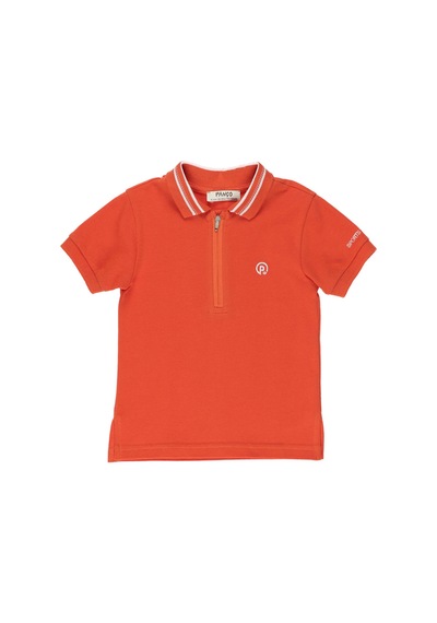 Erkek Bebek Oranj Polo Yaka Tişört Çok Renkli