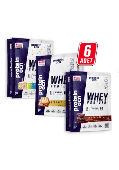 Proteinocean WHEY PROTEİN - Karma Kutu - 6 Tek Kullanımlık Saşe