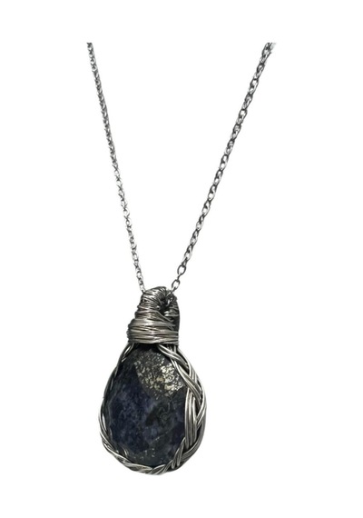 Sertifikalı Lapis Lazuli Doğal Taş Ekstra Flaşlı Aaa Kalite Bakır Tel Örme El Yapımı Handmade Çok REnkli