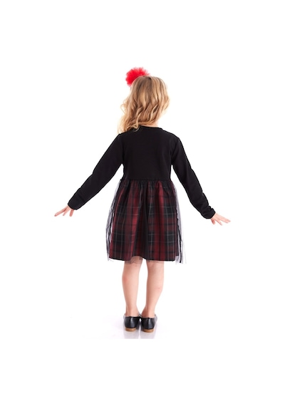 Denokids Kokoş Kedicik Kız Elbise Siyah Denokids Kokoş Kedicik Kız Elbise Siyah