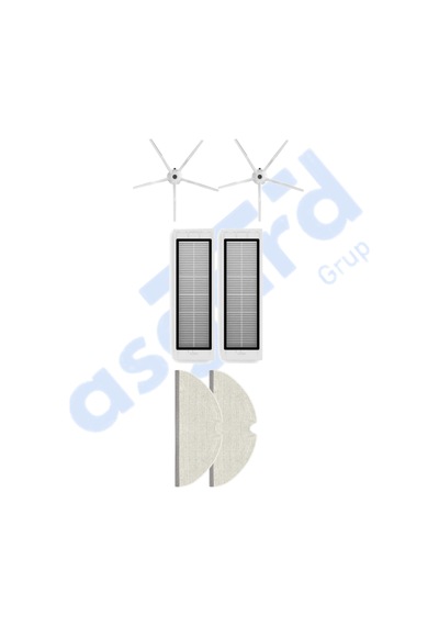 Roborock S50 S55 S5 Max S6 S6 Maxv Uyumlu 2 Yan Fırça 2 Filtre 2 Mop Pkt-iasgf0000691