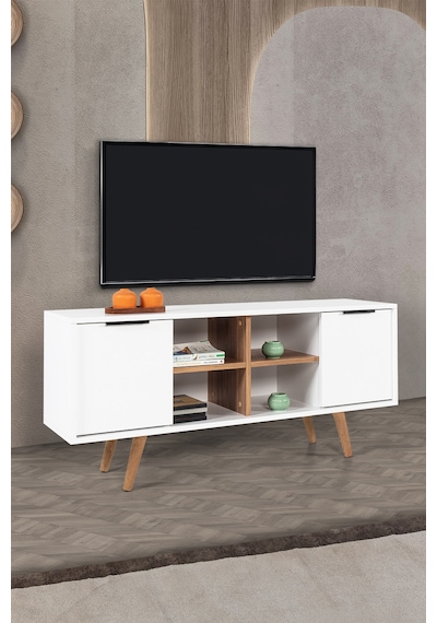 3318 Sina 130 Cm Ahşap Ayaklı , Metal Kulplu Tv Ünitesi , Beyaz - Söğüt , Tv Sehpası , Salon Diğer 3318 Sina 130 Cm Ahşap Ayaklı , Metal Kulplu Tv Ünitesi , Beyaz - Söğüt , Tv Sehpası , Salon Diğer