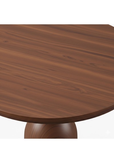 Orbis Yuvarlak Ahşap Yemek Masası 120x120 Ceviz Orbis Yuvarlak Ahşap Yemek Masası 120x120 Ceviz