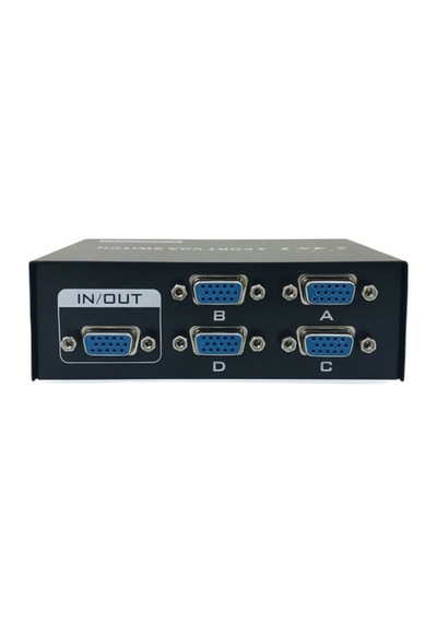 4 Port Vga Switch 4 Port Vga Seçici Seçmeli Vga Switch Kayıt Cihazı Kasa Vga Switch