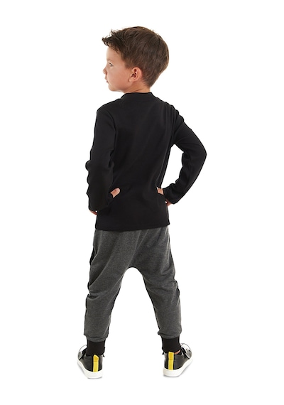 Denokids Süper Kahraman Erkek Çocuk Kışlık T-shirt Pantolon Takım