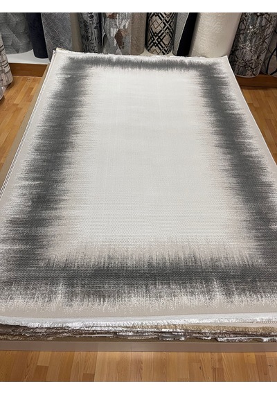 Bertuğ Halı Ada Serisi 02 Salon Oturma Odası Halısı 200x290 6m2 Gri - Krem