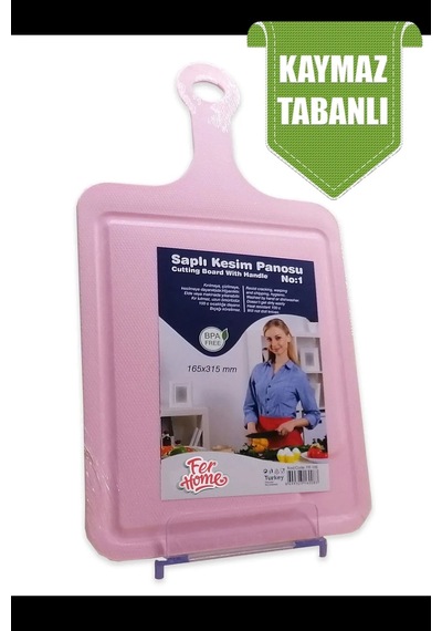 Kesme Tahtası Kaydırmaz Plastik Kesme Sunum Tahtası Pratik Kesim Panosu 165x315 Mm Royaleks-fr-105 Çok Renkli