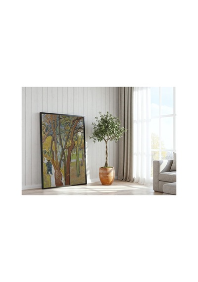 Van Gogh Van Gogh Saint Paul Bahçesi Yaprak Dökümü Çerçevesiz Poster 21x30 Cm A4 Tablo Van Gogh