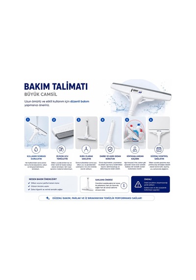 Büyük Cam Sil 33 Cm Profesyonel Silikon Cam Çekçek, Ayna, Duşakabin, Fayans Ve Araç Camı İçin İz Bırakmayan Cam Temizleme Aparatı Çekpas, Mop, Camsil, Çek Pas, Gri Diğer