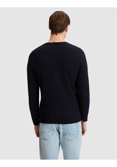 Pierre Cardin Lacivert Slim Fit Bisiklet Yaka Basic Triko Kazak 50331501-vr033