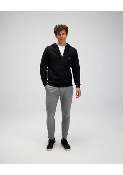 Ellesse Em555 Erkek Fermuarlı Kapüşonlu Siyah Sweat Siyah