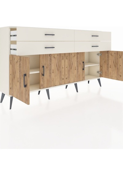 Arges Konsol 2 Raflı 4 Çekmeceli 8 Kapaklı 176x30x99 Aytaşı-çam/a Aytaşı-çam/aytaşı Arges Konsol 2 Raflı 4 Çekmeceli 8 Kapaklı 176x30x99 Aytaşı-çam/a Aytaşı-çam/aytaşı