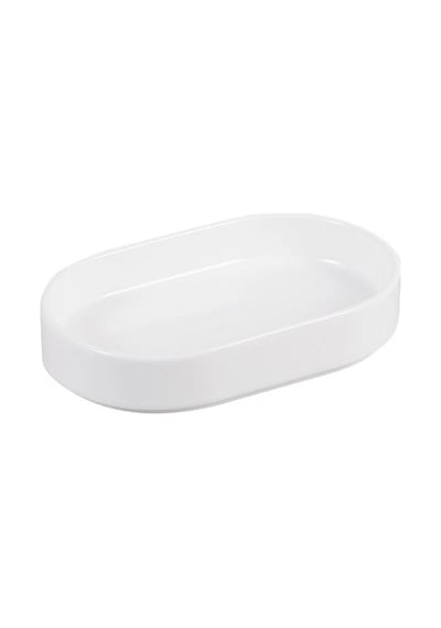 Mien Porselen Oval Beyaz Servis Tabağı 17x13 Cm