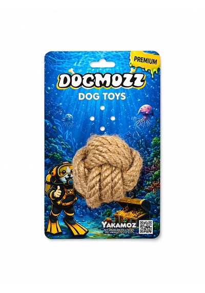 Dogmozz Premium İpli Top Oyuncak 8 Cm